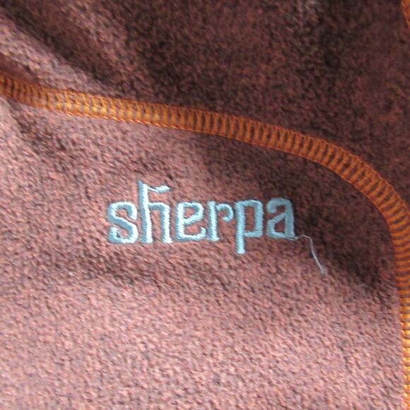 Sherpa Adventure Gear Jacket Mens Medium Orange Full Zip Outdoors Fleece Camping - Picture 3 of 9